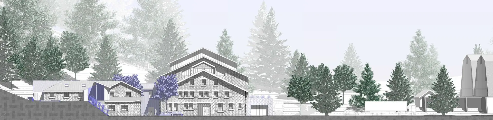 Projet de Foin d'Etudes Façade Sud