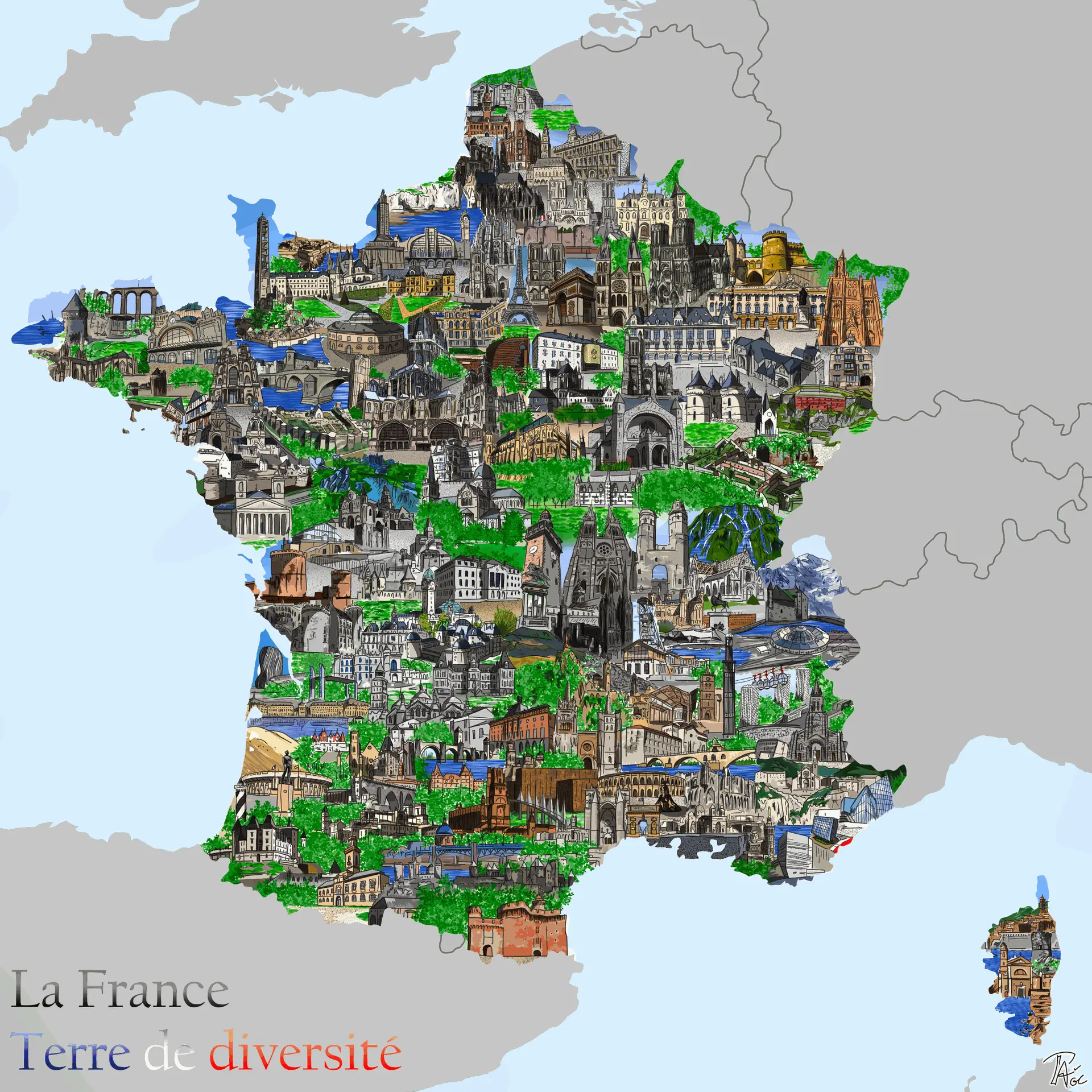 Illustration Carte de France