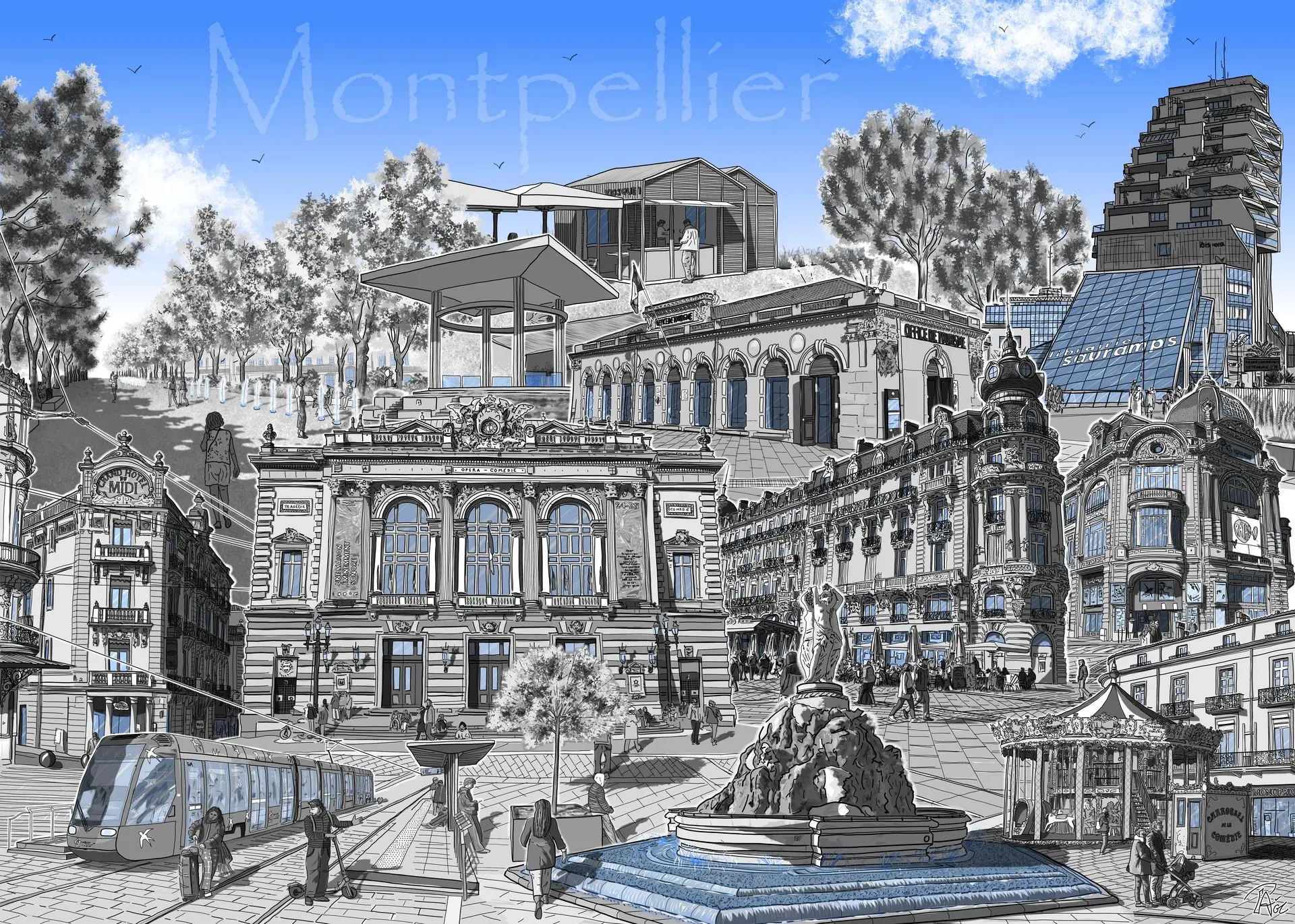 Illustration de Montpellier