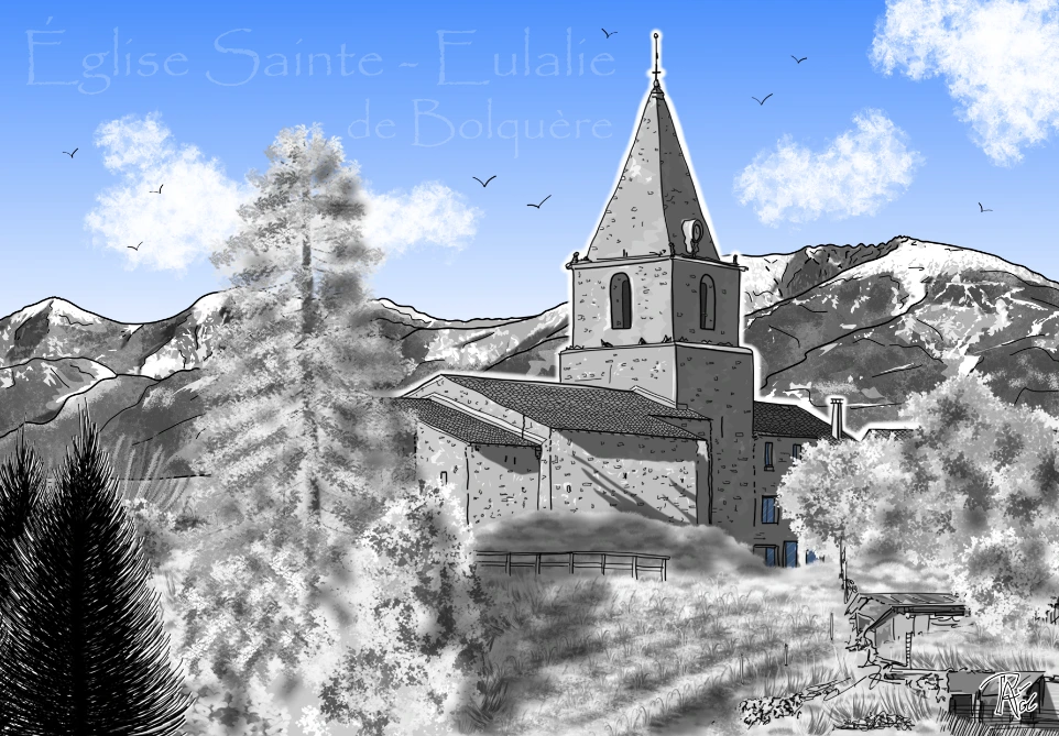 Carte Eglise St-Eulalie deBolquère