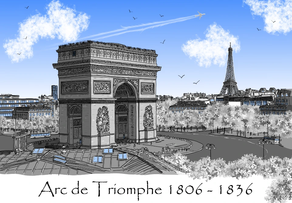 Carte Arc de Triomphe Paris
