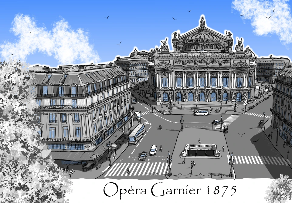Carte Opéra Garnier Paris