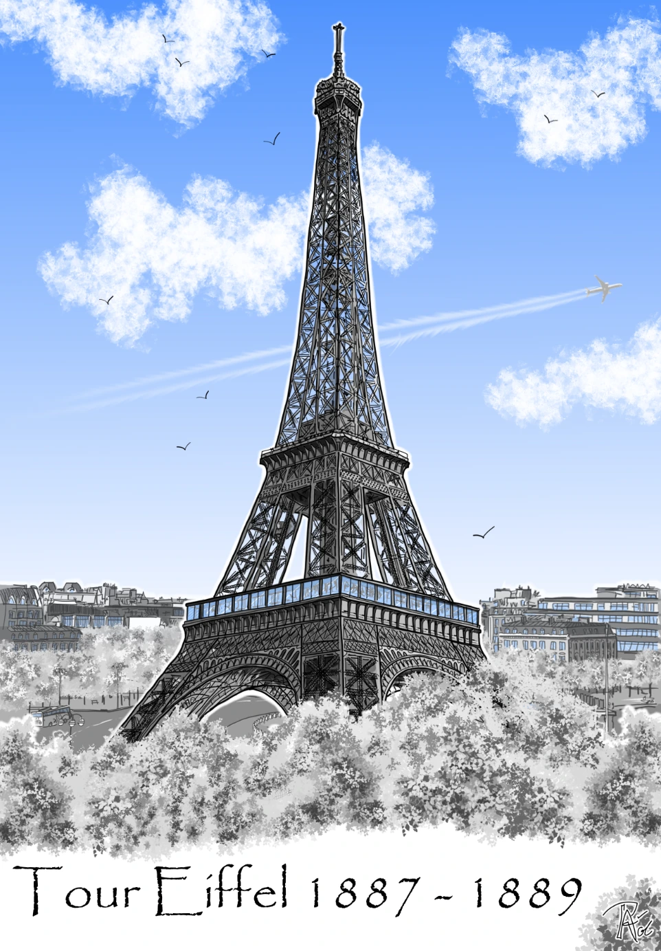 Carte Tour Eiffel Paris