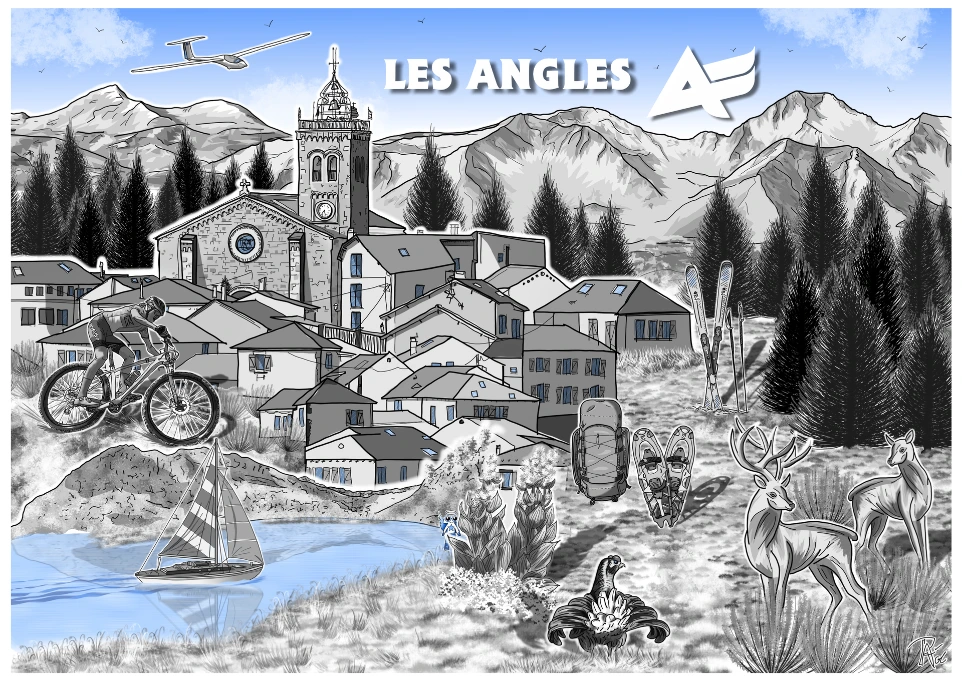 Illustration Villade de Les Angles