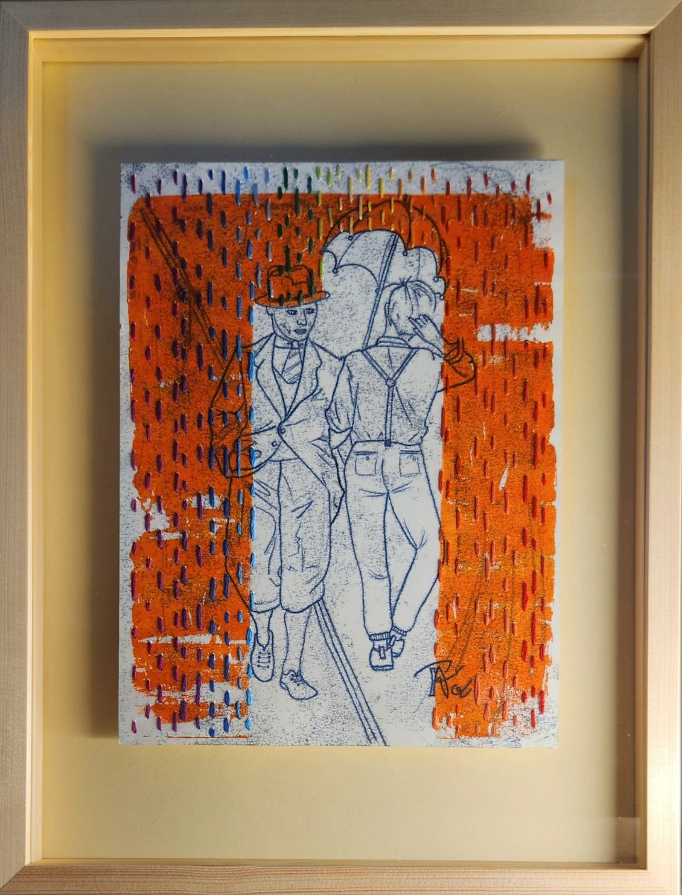 Tableau Amoureux Broderie
