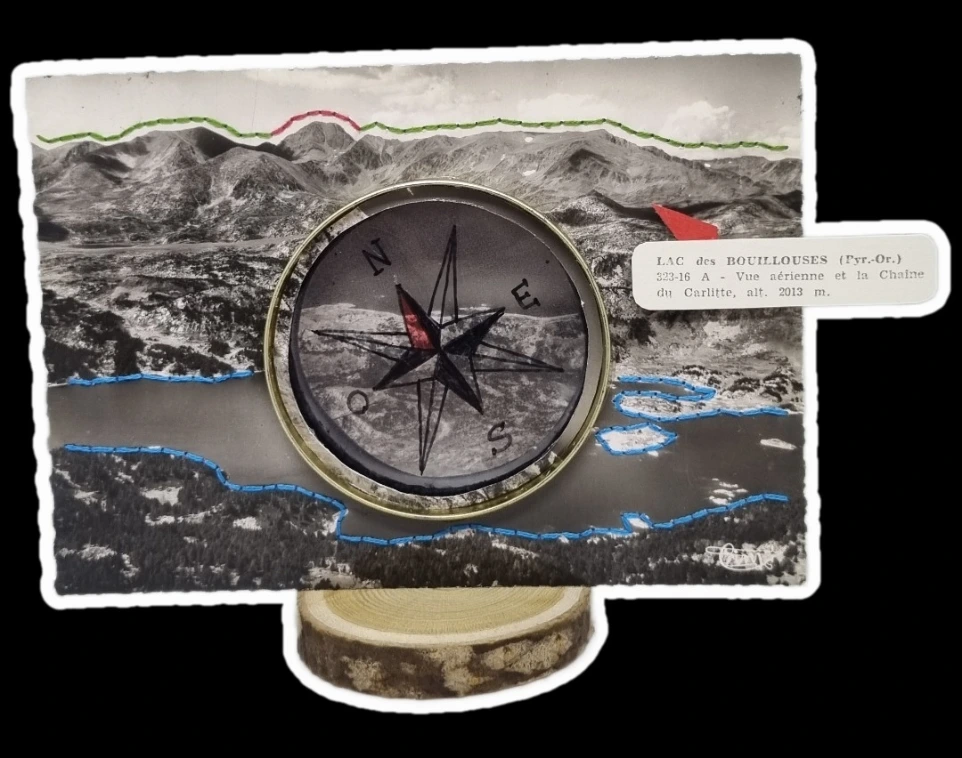 Carte Lac des Bouillouses (Boussole)