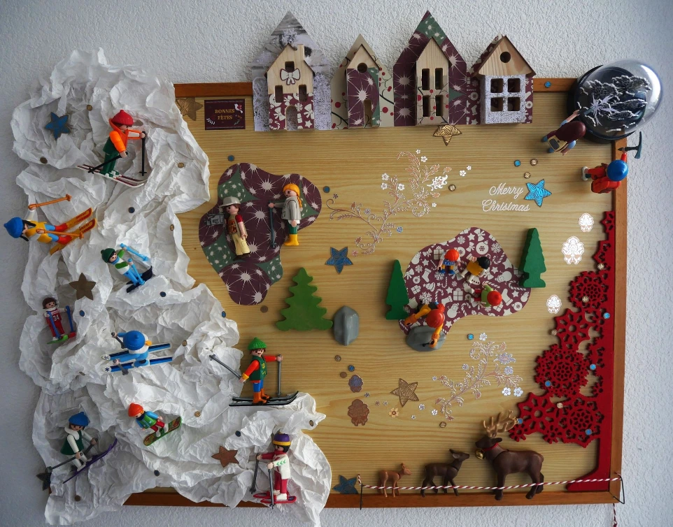 Tableau Hiver à la montagne