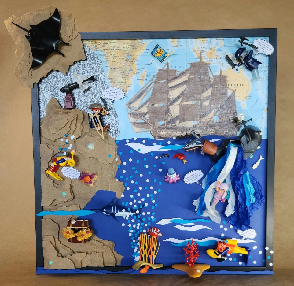 Tableau Playmobil Chasse au trésor vue générale