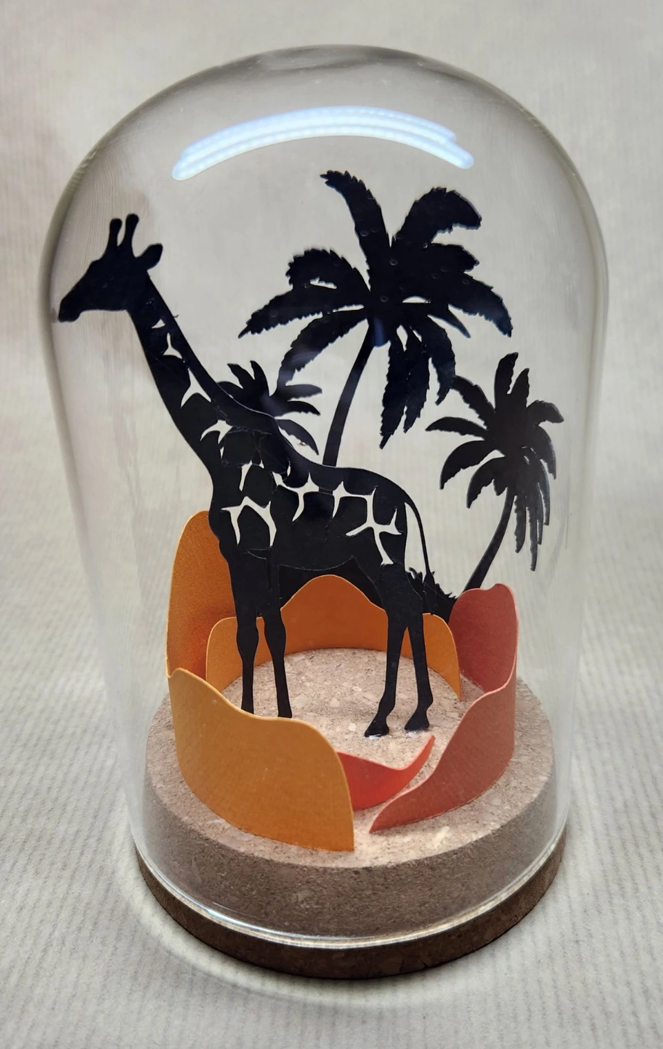 Cloche verre Girafe