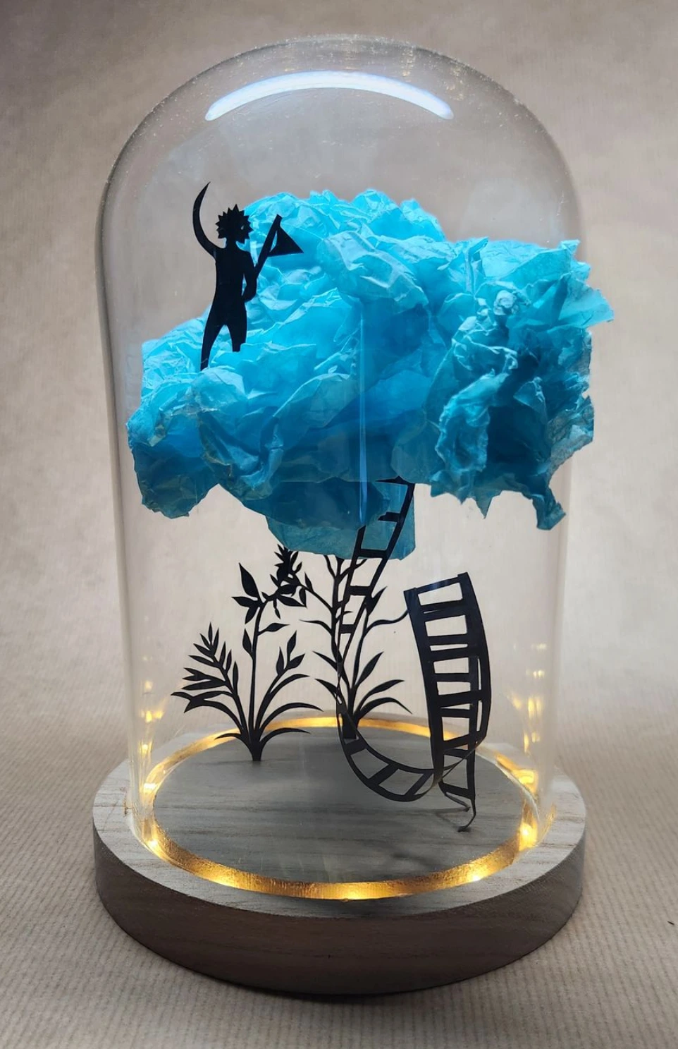 Cloche verre le voyageur