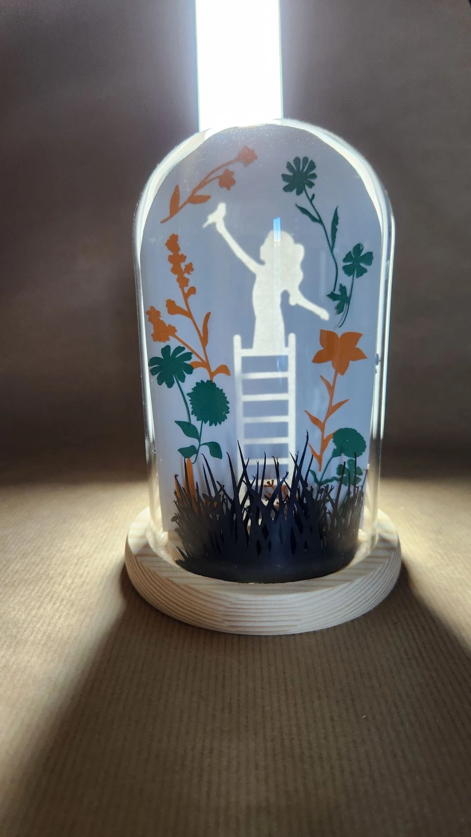 Cloche verre Femme reversible face 2