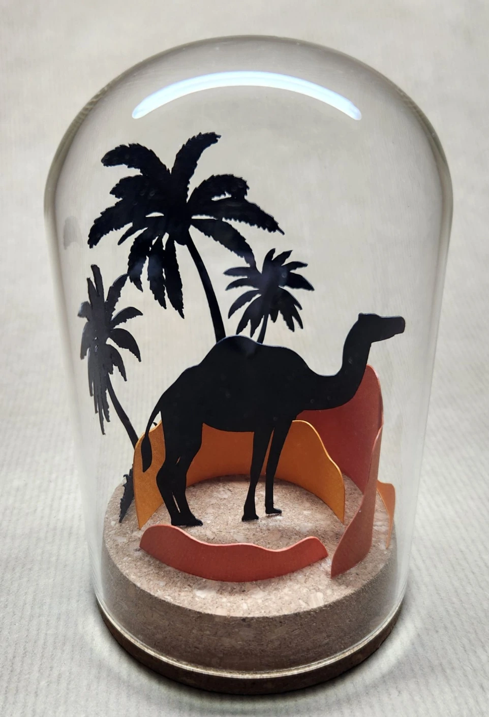 Cloche verre Dromadaire