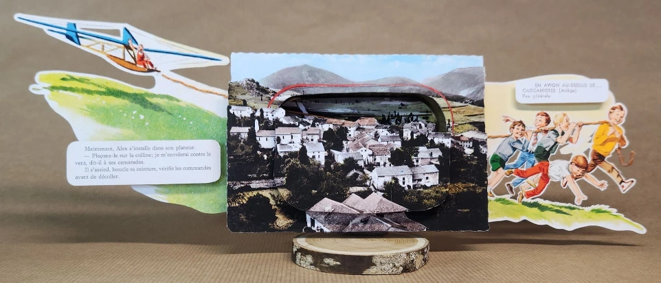 Carte en avion au dessus de Carcanières