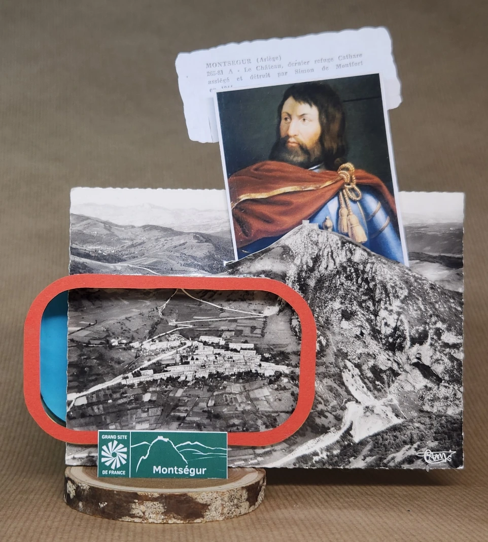 Carte Montségur Simon de Montfort