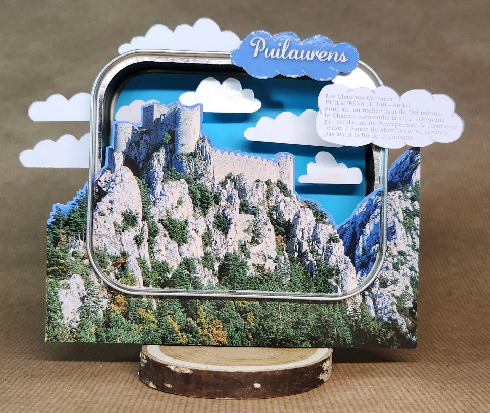 Carte Puilaurens dans les nuages recto