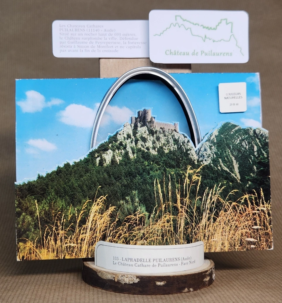 Carte Puilaurens Couleurs naturelles